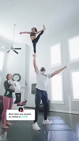 Answer @TikTok its her coaching her mom for me! #askontiktok #LearnOnTikTok #family #familytime #cheerleading