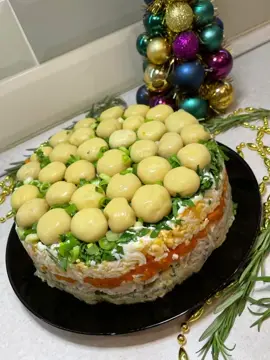 🎄НОВОГОДНИЙ салат 🥙САМАЯ ВКУСНАЯ грибная полянка🍄 📝Подписывайтесь❤️Спасибо за лайки❤️ #новогоднийрецепт#новыйгод#хочуврек#хочувтоп