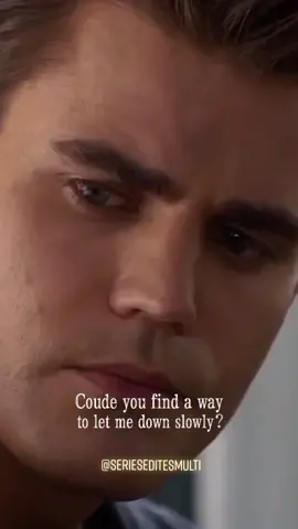 Coude you find a way to let me down slowly?#thevampirediaries #elenagilbert #stefansalvatore #ninadobrev #paulwesley #viral #fy #fyp