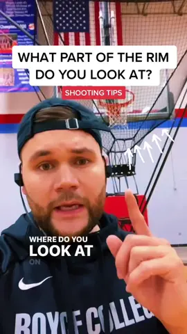 I focus on the area i literqlly want to hit for a swish but whatever works for you is best 🏀 #shooting #basketball #shootingtips #basketballtraining