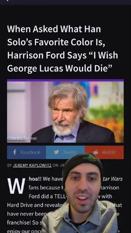 my interview with HARRISON FORD!!! #starwars #hansolo #harrisonford