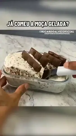 Sobremesa Moça Gelada!💞💞💞💜💞#amoculinária #receitasfáceis#sabornamesa #comidabrasileira#pratoschiques
