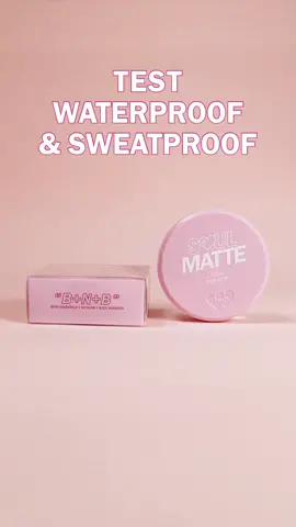 Loose powder waterproof check ✅     #barenbliss #BeautyInJoy #barenblissID