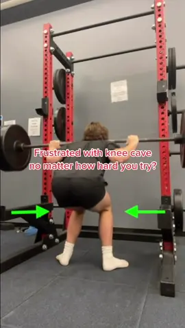 A fix for knee cave! #squat #gym #workout #lifting #powerlifting #crossfit #weightlifting