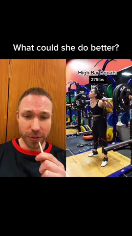 #duet with @swolephanie Overall great work! #squat #gym #workout #lifting #powerlifting #weightlifting #exercise