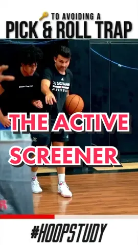Changing the angle by retreating, can give the SCREENER time to make contact. #hoopstudy #basketballtraining #fyp #pickandroll #trainer