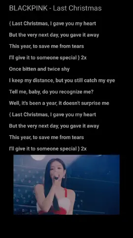 #blackpink #lastchristmas #lyrics #blackpinklyrics #kpoplyrics #foryou #fyp #blackpinkfyp #kpopfyp