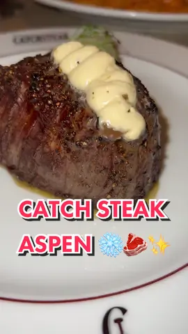 Grand Opening Week at Catch Steak Aspen! ❄️🥩✨ #lafoodie #foodreview #losangeles #aspen #colorado #steak #steaktiktok #steakhouse #foodtiktok #foodie