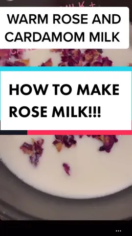 How to make ROSE MILK + CARDAMOM #rose #spiritualtiktok #GEICOGiveHappy #feliznavidad #familyrecipe