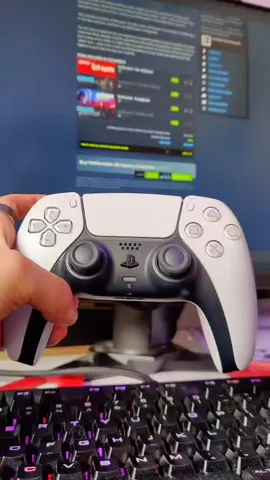 DualSense on PC #steam #pc #pcgaming #ps5 #ps5controller
