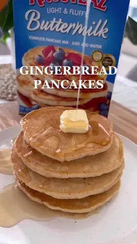 #ad Answer @bbmoudy The ultimate HOLIDAY breakfast- gingerbread pancakes made with Krusteaz! #sponsored #MakeKrusteaz #pancakes