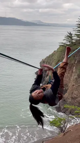 Reply to @miaxmoo..0  don’t mind me. just casually rolling past your fyp hopefully #slackline #fyp #bayarea
