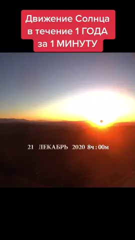 Trajectory of the sun for 1 year in 1 minute#солнце #движениесолнца #аналеммы #sunmovement #sun #analemma #sunrise #sunset #солнцеворот #solstice
