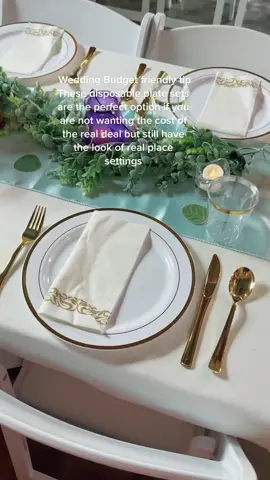 Plate sets are linked in my bio above just click the website link then click on gold plates sets it will take you to Amazon #amazon #budgetfriendly #weddingvenueowner #myfavs