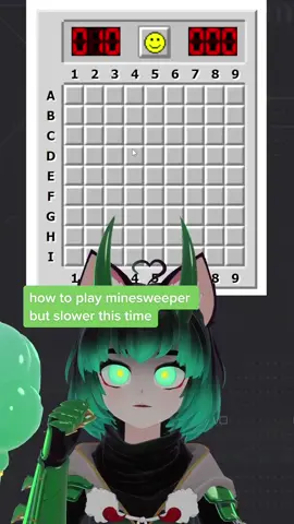 how to play minesweeper but slower and without cell chording #vtuber #envtuber #fypシ