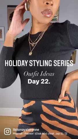Day 22. #fyp #holidaycountdown #holidaystyle #fashiontok #blackfashiontiktok #outfitideas