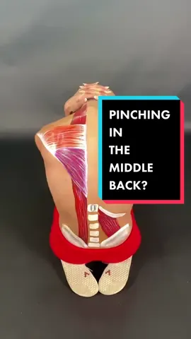 Pinching in the middle back? In between the shoulder blades? Take a couple of minutes and try this epic stretch! 🔥 #stretchtok #fyp #anatomyart #art