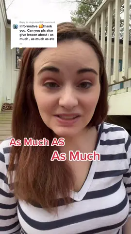 Reply to @nirajsubedi20 as much vs as much AS❤️ #englishteacher #englishgrammar #englishlesson #englishclass #learnenglish #estudiaringles #ingles