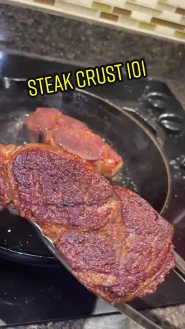 Meat Help 101: CRUST 🥩 #steaktiktok #LearnOnTikTok #CookingHacks