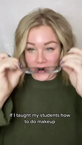 If I taught my students how to do makeup… #teacher #teachersontiktok #teacherlife #teacherhumor #teachertiktok #makeup #makeuplife