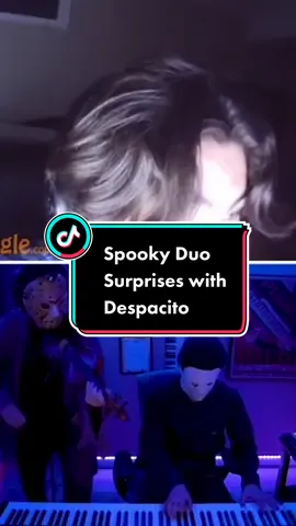 Spooky Duo Plays DESPACITO on Violin and Piano  #fyp #fypシ  #tiktok #roblandes #omegle #violin #violinist #despacito #justinbieber #michael #jason