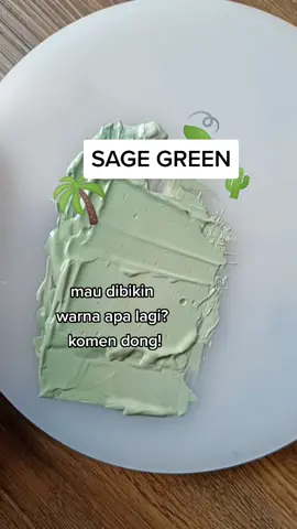 Reply to @orenji.id ini dia cara bikin sage green! gampang kann pada coba dongg! #gouache #acrylicpainting #tipsgambar #paintmixing #paintmix
