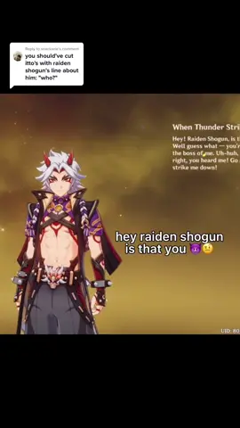 Reply to @snackarie  you ask and you shall recieve #GenshinImpact #genshinfyp #genshin #byuiko #itto #raidenshogun