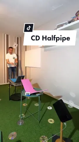 CD Halfpipe 📀🛹 #trickshot #entertainment