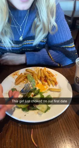 Poor thing ate too much salad… #firstdate #fyp #EveryKiss @hattiek23