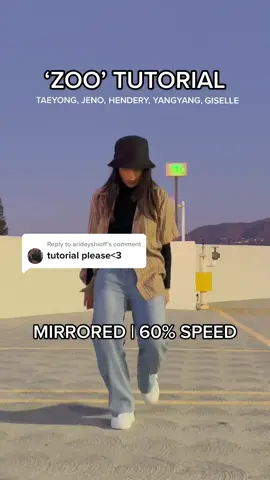 Reply to @aridayshioff ZOO tutorial mirrored, 60% speed :) #taeyong #jeno #hendery #yangyang #giselle #nct #aespa #kpopdancetutorial #kpopfyp