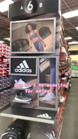 Check me out in your local Shoe Carnival & be sure to share it with me 💜 #viral #model #worldwide #adidas #fyp #shoecarnival