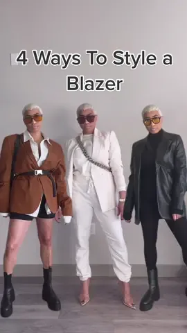 4 ways to style a Blazer. #outfitinspo #explore #foryou #lookbook #howto #fashiontiktok