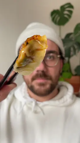 CROUSTI GYOZAS AUX CHAMPIS ?? #tiktokfoodie #tiktokacademie #vegemania #recette #gyoza
