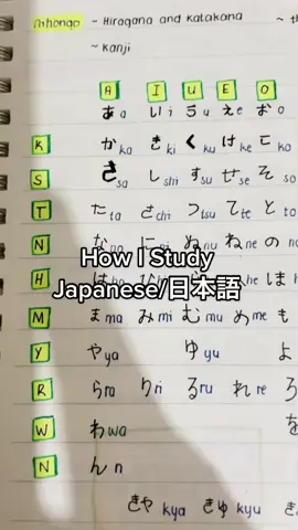 How I study Japanese as a beginner #Nihongo #fypシ #Japanaese