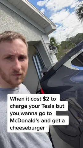 Daddy gets fed before the Tesla. 😭😭😭 #tesla #teslamodelx