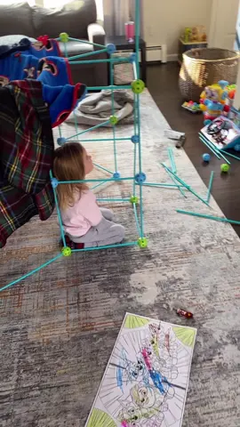 Fort building.  #forts #sahm #toddlers