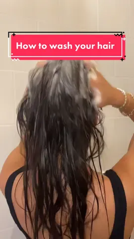 How to wash your hair🤩 #haircare #hairstyle #hairtip #shampoo #hairwashing #hairhack