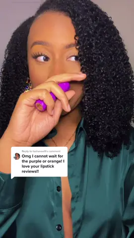 Reply to @tashavee9  Another lipstick try on with @Milani . Beautiful color. I think I’ll try purple again in a formula that isn’t so sheer. What do you think? #makeupblackgirl #blackwomen #blackgirlmagic #naturalhair #fyp #fypシ