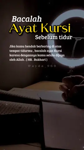 Bacalah surah kursi sebelum tidur, #bismillahfyp #surahayatkursi #ayatkursi #aydasharetips_🥰 #xyzbca #selamatmalam #quran