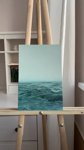 Для любителей зелёных тонов🦕 #живописьмаслом #картинамаслом #моремаслом #океанмаслом