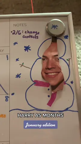 Every month this semester, I'll be decorating Harry in a monthly theme😁 the green things on his fingers are rings #harrystyles #hslot