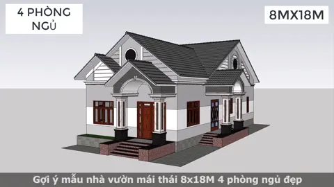 Mái thái #kientrucsudinhnguyen #vuamaunhadep #chiasemaunhadep #thietkenhachiphithap #thietkenhacap4 #thietkebietthu #xuhuong