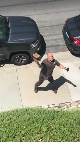 Trash delivery man destroyed my package… #wow #crazy #trash #delivery #man #viral #foryou #foryoupage