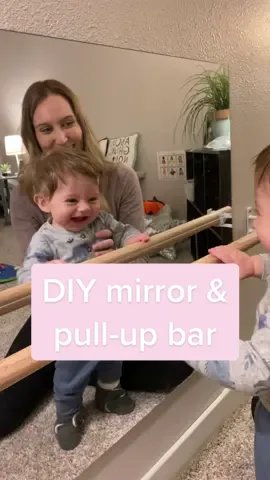 Someone loves looking at his reflection #montessori #playroom #babyhacks #babytok #babytiktoker