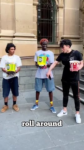#ad #KFCBucketheadFlipChallenge in public, share yours for the chance to win $11k #KFCAustralia #KFC