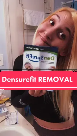 Densurefit REMOVAL tutorial #densurefit #denturetok #denturegang #hairtok #foryou #fyp #denturereline #dentures #toothless #denturecareproducts #fypシ