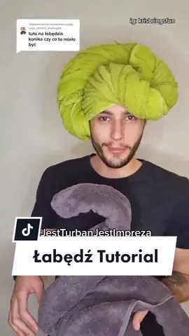 Odpowiedz użytk. @stop_animal_testing34 Jest Turban, Jest Impreza 🥳 #jestturbanjestimpreza #turbanykrisa #krisbringsfun #tutorial