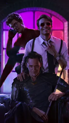 I’m extremely late with my own painting🙈 #loki #charliecox #daredevil #peterparker #hiddleston #andrewgarfield #artistsoftiktok #digitaldrawing #fyp
