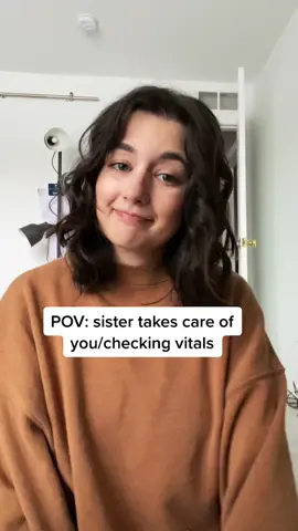 Asmr : sister takes your vitals ! #fyp #foryoupage #fypシ #asmr #pamperyourself #pov #vitals