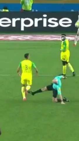 When a referee kicked a player and then sent him off 😵 This was the last match he took charge of... #football #referee